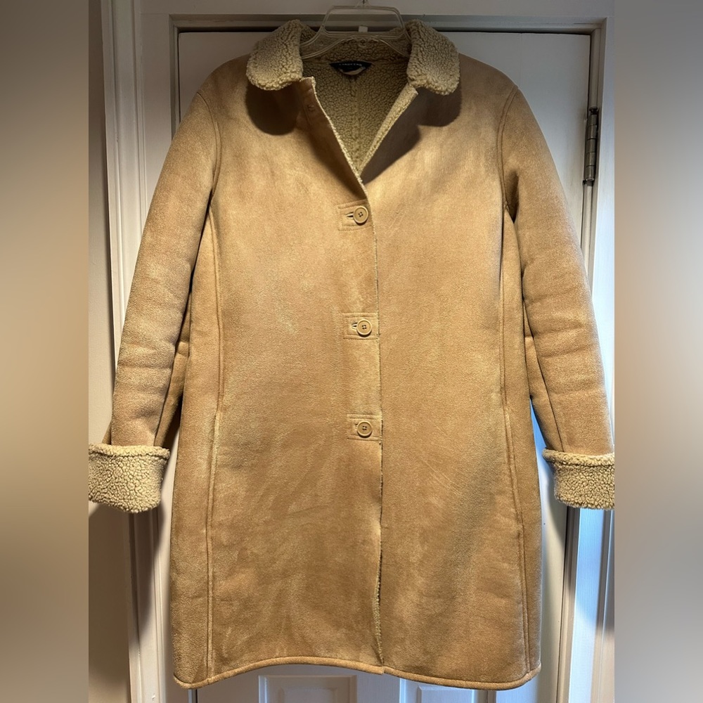 Lands’ End Shearling Coat